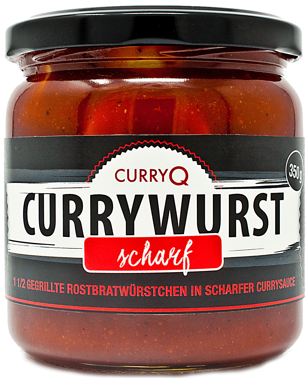 Currywurst scharf