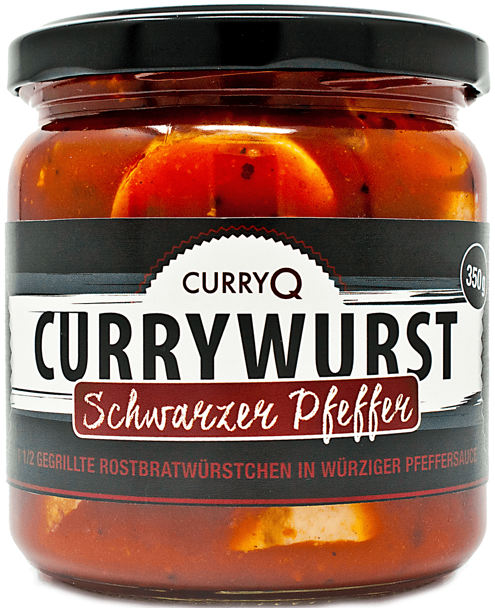 Currywurst schwarzer Pfeffer