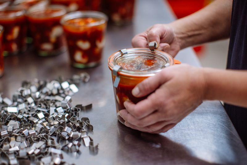 Currywurst im Glas